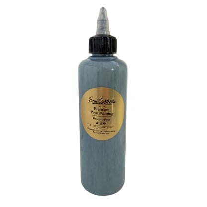 Premium Pour Painting Acrylic Pouring Paint | Ready to Pour | Fluid Art Paint | 8 FLOZ | Fresh Azurre - color: Fresh Azurre