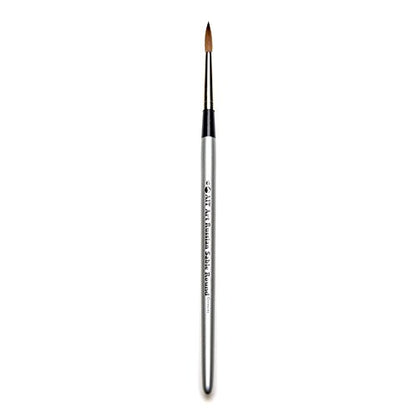 AIT Art Select Paint Brush Set - 4 Pure Russian Red Sable Round Paint Brushes - Handmade in Germany Set for Superior Results with Oil, Acrylic, and Watercolors