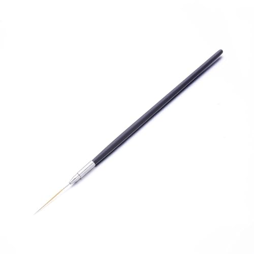 Pro Nail Art Long Striping Brush, 30mm Fine Liner Brushes for Nails, Precision Striper Pen with Acrylic Handle for Thin Lines, Intricate Details & DIY Nail Design