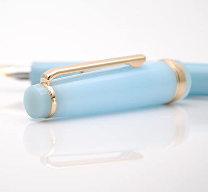 JINHAO 82 Fountain Pen with Gold Clip (F Nib 0.5mm, Transparent Sky Blue) - color: Transparent Sky Blue