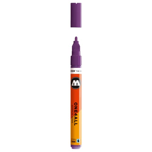 Molotow ONE4ALL Acrylic Paint Marker, 2mm, Currant, 1 Each (127.207) - color: Currant, size: 1 Count (Pack of 1)