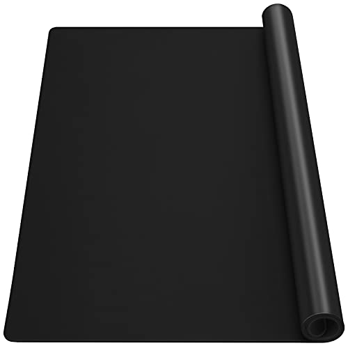 Gartful Extra Large Silicone Sheet for Craft, 31.5" x 23.6" x 0.07", Heat Resistant Countertop Protector, Multipurpose Mat, Black - color: Black, size: 80 x 60cm x 1.8mm