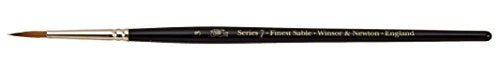 Winsor & Newton Series 7 Kolinsky Sable Brush, Round SH #3 - size: #3, style: Round