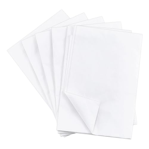 NBEADS 5 Pcs Large Transfer Tracing Paper, 1.09 Yards x 20.31Inch White Carbon Paper for Tracing Carbon Graphite Transfer Paper for DIY Wood Paper Canvas and Other Art Craft Surfaces