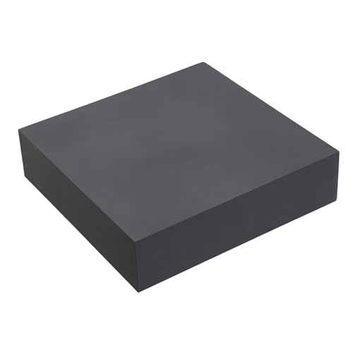 HARFINGTON Rubber Bench Block 7.8"x7.8"x2" Black Rubber Stamping Block Square Anti Vibration Pads for Jewelry Making Hammering Shaping Chasing Flattening Metals - size: 7.8"x7.8"x2"