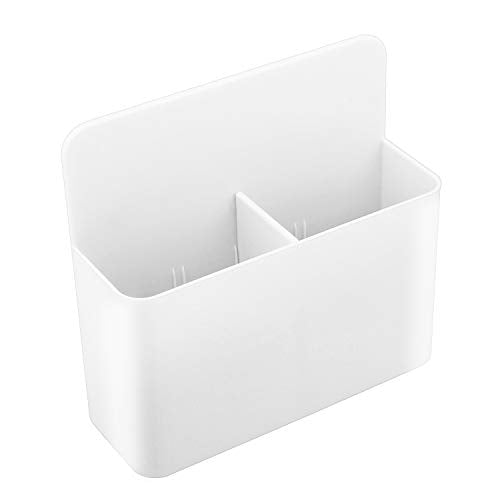 MoKo Magnetic Dry Erase Marker Holder, Magnetic Pen Holder for Whiteboard, Refrigerator, Storage Pencil Organizer Locker Accessories for School, Office, Home - White - color: White-1 Pack