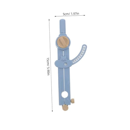 CHILDWEET Multi-Functional Geometry Compass Set for Students Metal Drafting Tool with Ruler Protractor Triangle for Math Exams and Classroom Use