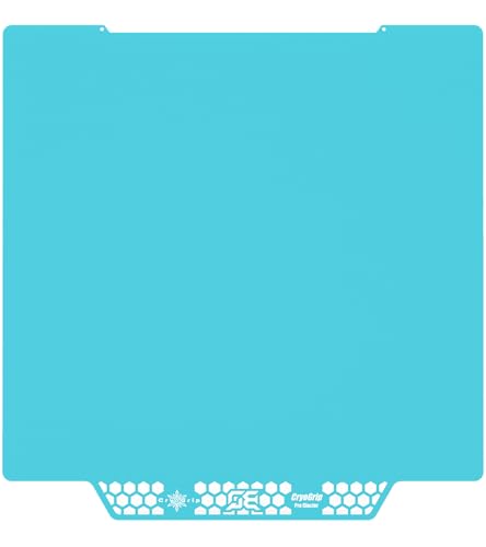 BIQU Cryogrip Pro Glacier for Prusa MK4/MK3/MK3S 3D Printer 254.5x241.5MM Panda Build Plate Double Sided Fine Textured Plate High Adhesion Heated Bed Upgrade Removable Easy Clean Spring Steel Sheet - style: Glacier(Prusa MK4/MK3/MK3S)
