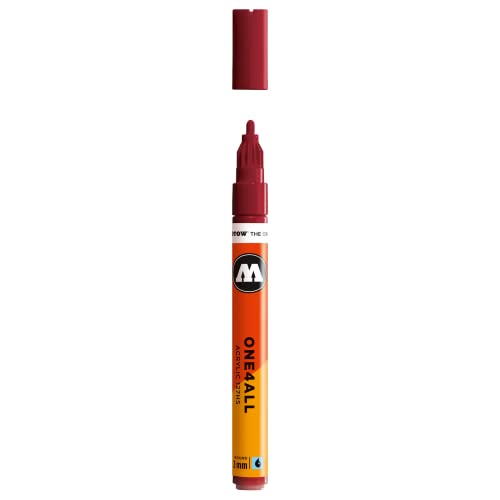 Molotow ONE4ALL Acrylic Paint Marker, 2mm, Burgundy, 1 Each (127.204) - color: Burgundy, size: 1 Count (Pack of 1)