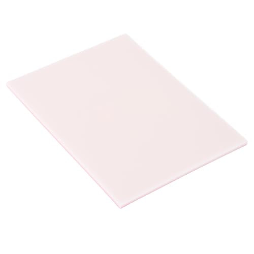 Premium Rubber Carving Block for Stamp Making and Printmaking Toughness Flexible Material for Artists and Hobbyists 20 X 15 X 0.5CM (Pink White)