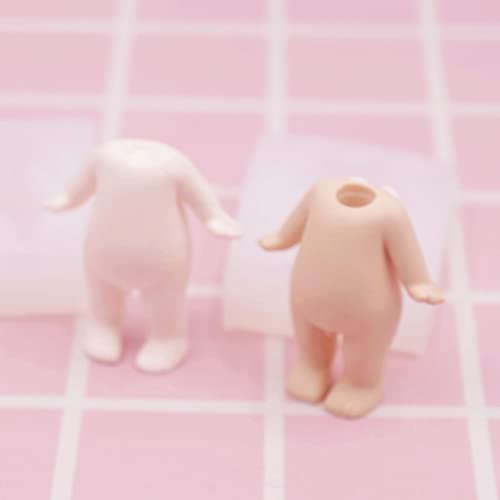 Boy Body Mold Human Silicone Resin Epoxy Casting Making Soap Jewelry Super Light Clay Silicone Doll Epoxy Plaster Statue Figure Figurine Casting for Toy Hand