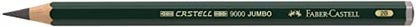 Faber-Castell Supreme Artist Quality Castell 9000 Jumbo Graphite Single Pencil, with Extra Thick 2B 5.3mm Lead - style: 2b