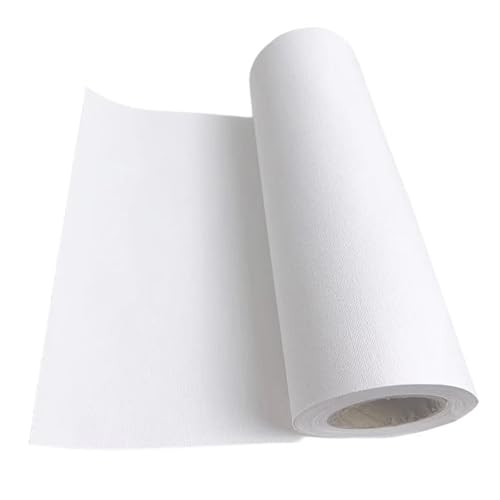 5M/Roll Cotton Canvas Roll,White Blank Specialized Suitable for Oil Painting, Pigments(0.37x5m) - size: 0.37x5m