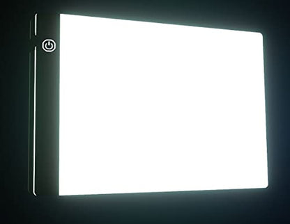 A4 Tracing Pad LED Light Board Artists Light Boxes, Portable Ultra-Thin Adjustable USB Power Artcraft LED Trace Light Pad for Drawing, Sketching, Animation, Tattoo