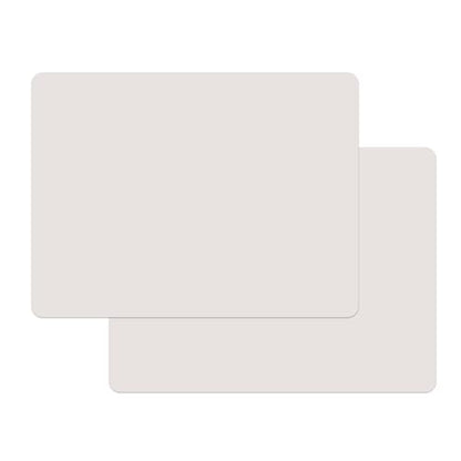 Silicone Placemats, Food-Grade Non-Slip Waterproof, Dining, Countertop Protector, Kitchen Counter Mat, Heat Resistant, Baking mat Dishwasher Safe - color: White Gray, size: 15.7 x 11.8 in - 2pcs (0.04 in)