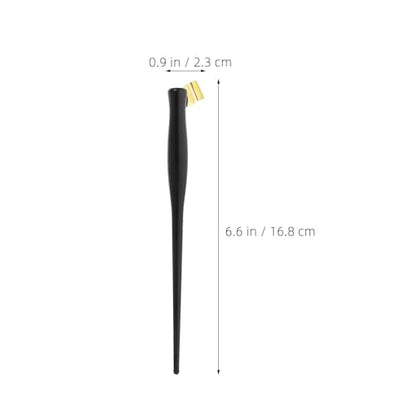 OSALADI Calligraphy Featuring Matte Removable Flange and Treatment Surface 4pcs Dip Pen Nib Holder Set with Resin Aluminum Alloy Ergonomic Oblique Nib Pen Handle for English Writing