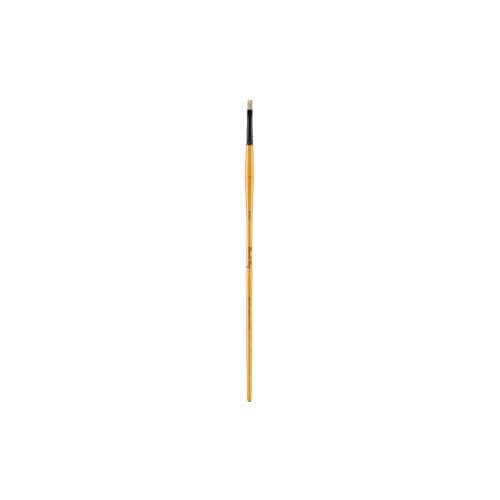 Creative Mark Mimik Hog Professional Synthetic Hog Bristle Paint Brush - Versatile Alternative to Natural Hog Hair Paint Brushes for Oil Painting, Acrylics, Inks, Dyes, Gouache, Watercolors & More - size: Bright # 1