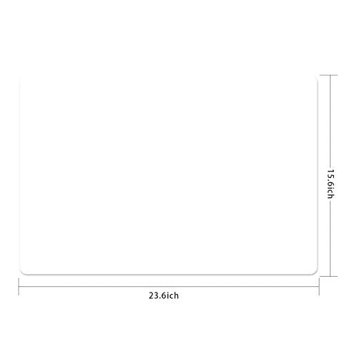 Silicone Placemats, Food-Grade Non-Slip Waterproof, Dining, Stain Resistant, Countertop Protector, Kitchen Counter Mat, Heat Resistant, Baking mat Dishwasher Safe (23.6"×15.7"-1pack, Translucent) - color: Translucent, size: 23.6"×15.7"-1pack