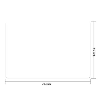 Silicone Placemats, Food-Grade Non-Slip Waterproof, Dining, Stain Resistant, Countertop Protector, Kitchen Counter Mat, Heat Resistant, Baking mat Dishwasher Safe (23.6"×15.7"-1pack, Translucent) - color: Translucent, size: 23.6"×15.7"-1pack