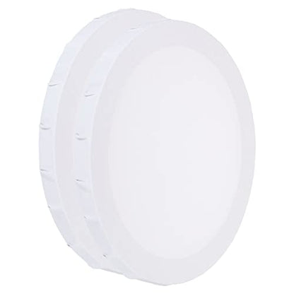 PATIKIL Paint Canvases Panel for Painting, 2 Pack 8x8 Inch Round Wood Frame Stretched Blank Art Board Panels for Acrylic, Oil, Tempera Painting, White - size: 8x8 Inch