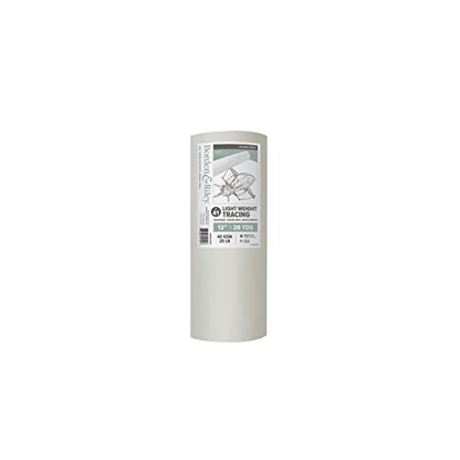 Borden & Riley 12" x 20 Yards #41 Lightweight Tracing Paper Roll, 40 GSM/25 LB, White, 1 Roll Each (041R122000)