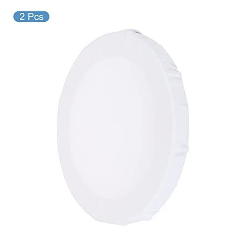 PATIKIL Paint Canvases Panel for Painting, 2 Pack 4x4 Inch Round Wood Frame Stretched Blank Art Board Panels for Acrylic, Oil, Tempera Painting, White - size: 4x4 Inch