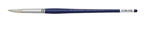Grumbacher Academy Round Oil and Acrylic Brush, Hog Bristle, Size 10 (760R.10) - size: 10