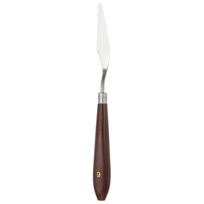 HARFINGTON Palette Knife Painting Tool 2.56" x 0.63" Stainless Steel Art Spatula Pallet Knives Scrapers Tools with Plastic Handle for Acrylic Oil Canvas Mixing Spreading, Red/Silver - size: 2.56" x 0.63"