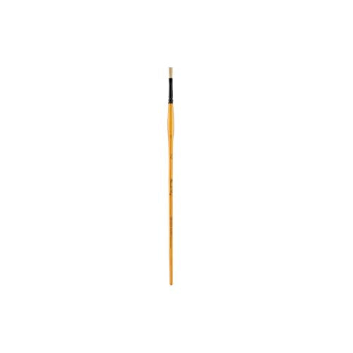 Creative Mark Mimik Hog Professional Synthetic Hog Bristle Paint Brush - Versatile Alternative to Natural Hog Hair Paint Brushes for Oil Painting, Acrylics, Inks, Dyes, Gouache, Watercolors & More - size: Flat # 3