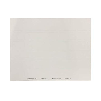 Perforated Paper Nameplate Inserts, Pack of 20 (10" x 1.5") - color: White, size: 10"X1.5"