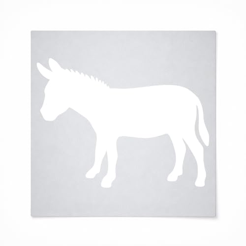 Donkey Reusable Mylar Stencil - Art Craft Supplies 4 Inch