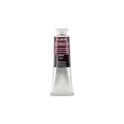Lukas 1862 Professional German Oil Paint, Cassel Earth 37 mL - w/Beeswax & Non-Yellowing Sunflower Oil, Short Drying Time, Smooth, Outstanding Lightfastness - color: Cassel Earth, size: 1.25 Fl Oz (Pack of 1)