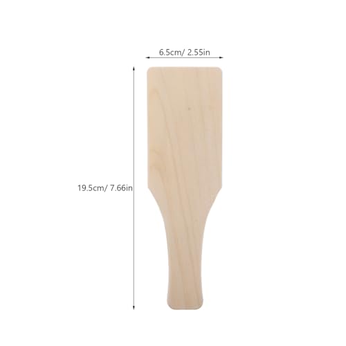 Healifty Wooden Clay Paddles for Pottery: 5Pcs Flat Wood Pottery Carving Paddle Tool for Ceramic Handbuilding, Sculpting Trimming and Modeling, Art Supplies Board