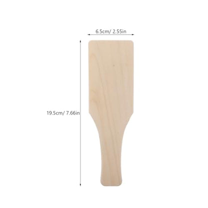 Healifty Wooden Clay Paddles for Pottery: 5Pcs Flat Wood Pottery Carving Paddle Tool for Ceramic Handbuilding, Sculpting Trimming and Modeling, Art Supplies Board