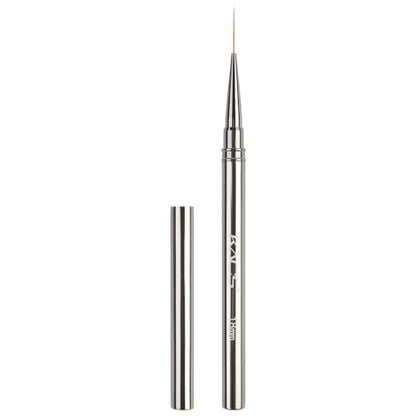 KADS 18mm Nail Liner Brush Ultra Thin Stripe Pen Fine Line Drawing Manicure | metal handle nail liner brush,ultra-fine bristles, thin line drawing for gel polish striping, floral & detail nail art design - color: 18mm (Single)