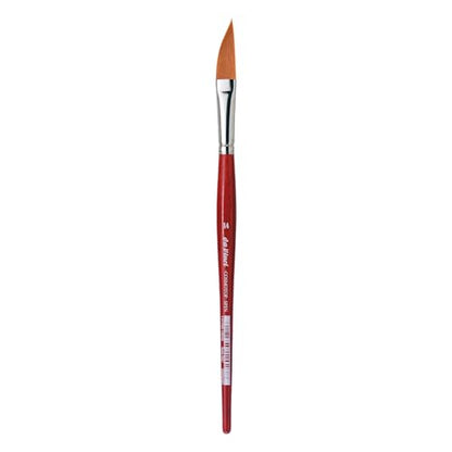 da Vinci Watercolor Series 5587 CosmoTop Spin Paint Brush, Slant Liner Synthetic with Red Handle, Size 14 (5587-14) - size: Size 14, style: Slant Liner