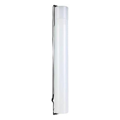 Fancyes Extendable Poster Storage Tube, 20"-37" Adjustable Length with Shoulder Strap, for Drawings Documents and Paper Rolls - color: White