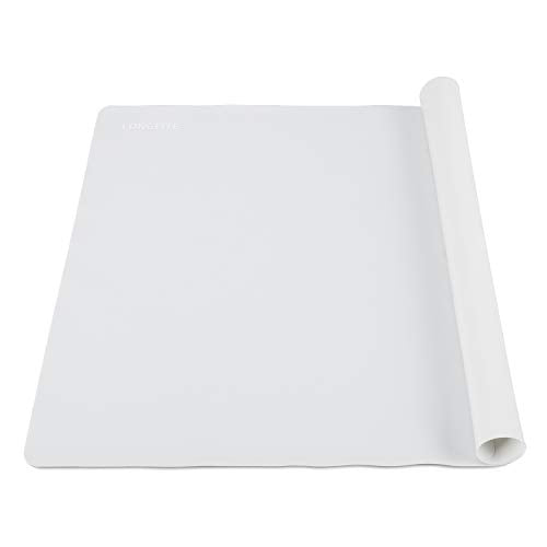 LONGFITE Silicone Baking Mat for Dough Rolling Pastry Fondant Mat Large Nonstick and Nonskid Heat Resistent, Countertop Protector, Dining Table Mat and Placemat 20'' by 16'' (Gray 2 Pack) - color: Gray 2 Pack