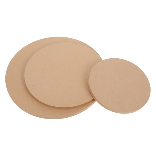 jojofuny 3pcs Pottery Press Molds Ceramic Molds for Handbuilding Clay Wooden Pottery Tools Set 15+20+25cm Suitable for Ceramic Drying and Wheel Base Crafting