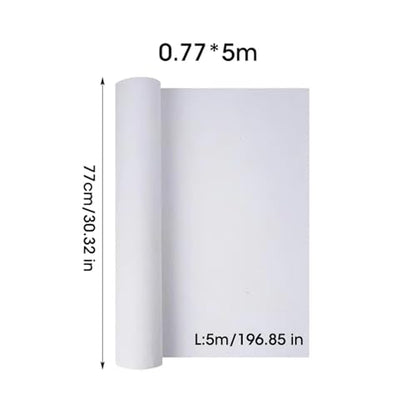 5M/Roll Cotton Canvas Roll,White Blank Specialized Suitable for Oil Painting, Pigments(0.77x5m) - size: 0.77x5m