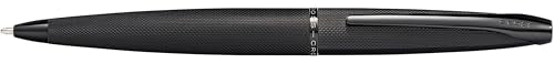 Cross ATX Brushed Black Stainless Steel Fine Nib Fountain Pen - Refillable Pen for Smooth Writing - Black Ink - Comfortable Grip - Long-Lasting - Professional Office Supplies - color: Brushed Black, style: Extra Fine Nib
