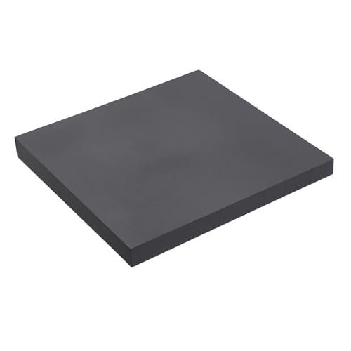 HARFINGTON Rubber Bench Block 4"x4"x0.4" Black Rubber Stamping Block Square Anti Vibration Pads for Jewelry Making Hammering Shaping Chasing Flattening Metals - size: 4"x4"x0.4"