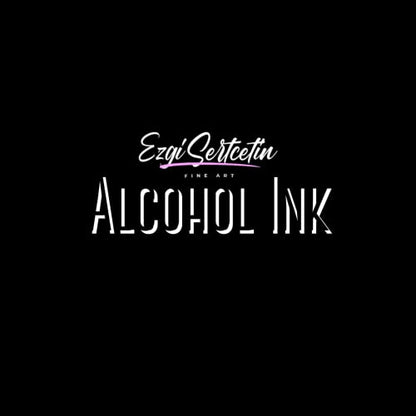 Premium Alcohol Ink|Metallic or Glitter Vibrant|High Saturated Unique Colors|4oz|for Tumblers,Coasters,Resin Dye,Alcohol Ink Paper,Yupo,Resin Petri Dish|by Ezgi Sertcetin (Metallic Baby Blue) - color: Metallic Baby Blue