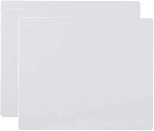 LONGFITE Silicone Baking Mat for Dough Rolling Pastry Fondant Mat Large Nonstick and Nonskid Heat Resistent, Countertop Protector, Dining Table Mat and Placemat 20'' by 16'' (Gray 2 Pack) - color: Gray 2 Pack