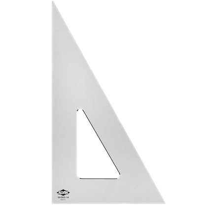 Alvin, SK360-14, 14" Smoke-Tint Triangle Ruler, Math Geometry Tool - 30/60 Degrees - size: 14", style: 30/60 Degree