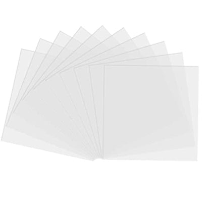 Arzok 38pcs 4mil Blank Stencil Material, Transparent- Make Your own Stencil, 4mil 38pcs, 12 inches x12 inches - size: 38pcs 4mil