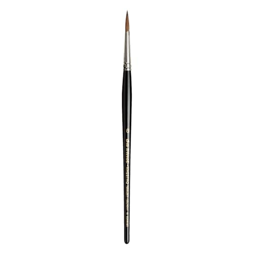 da Vinci Watercolor Series 10 Maestro Paint Brush, Round Kolinsky Red Sable, Size 6 - size: Size 6, style: Round Series 10
