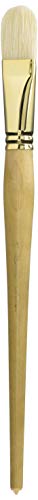 Raphael D'Artigny 3592 Interlocked White Bristle Brush, Filbert, 24 - size: 24