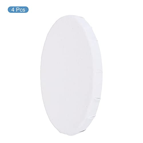 PATIKIL Paint Canvases Panel for Painting, 4 Pack 4x6 Inch Oval Wood Frame Stretched Blank Art Board Panels for Acrylic, Oil, Tempera Painting, White - size: 4x6 Inch