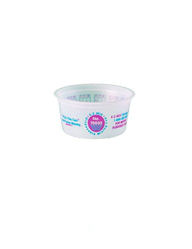 E-Z MIX 70003 1/4 Pint Cup (Plastic), 200 Pack